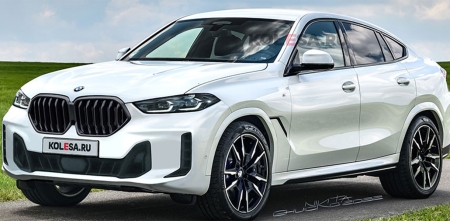 Появились первые изображения обновленного кроссовера BMW X6 2023 года